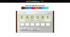 Desktop Screenshot of howtotuneaguitar.org